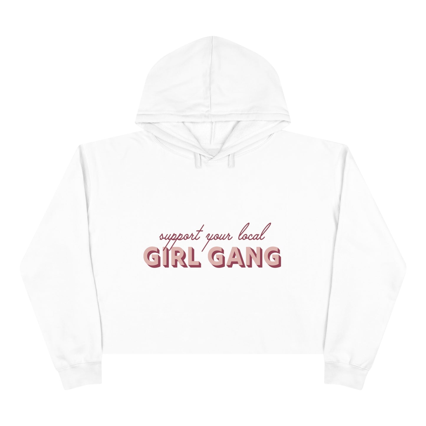 Girl Gang Cropped Hoodie