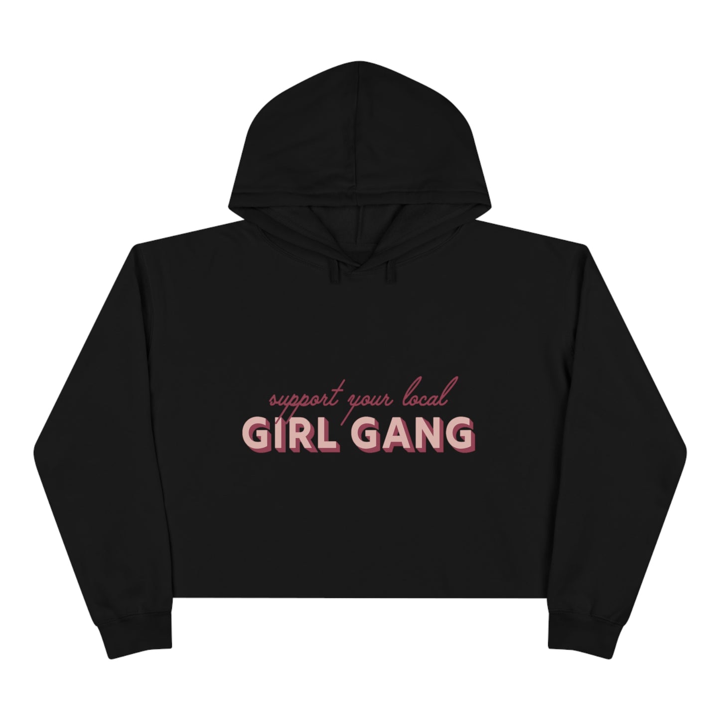 Girl Gang Cropped Hoodie