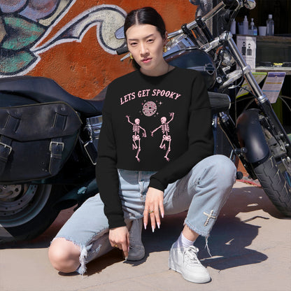 Get Spooky Cropped Crewneck