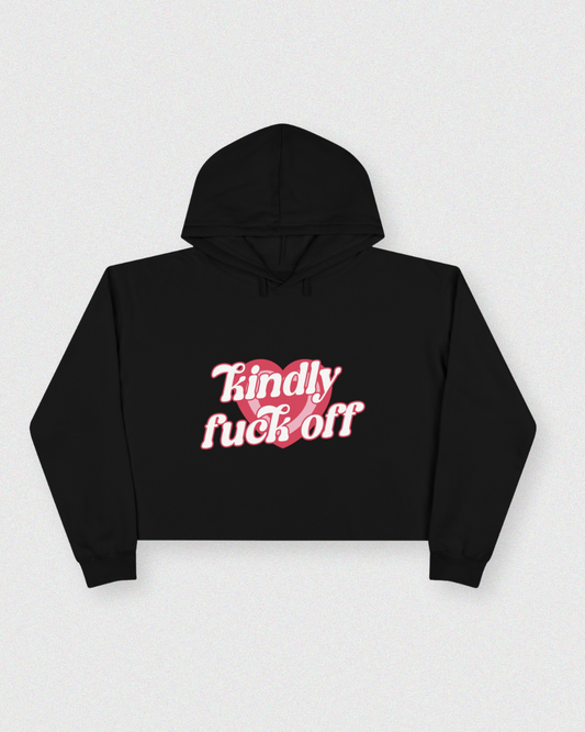 Fuck Off Cropped Hoodie