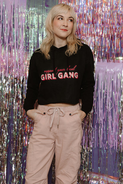 Girl Gang Cropped Hoodie